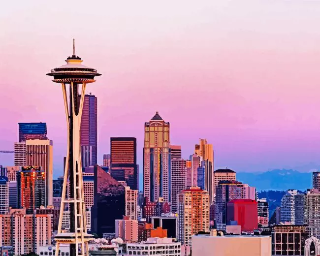 Seattle Space Needle Diamond Paints Seattle Space Needle Diamond Painting