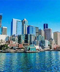 Seattle Washington City Diamond Painting