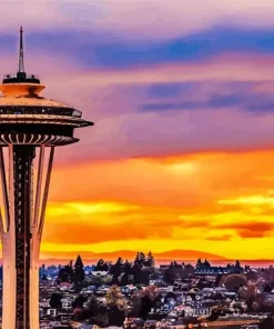 Seattle Sunset Diamond Painting