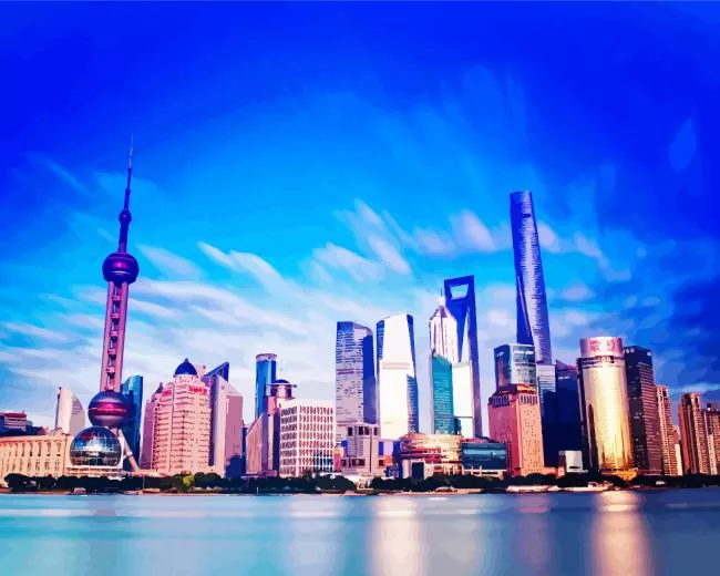 Shanghai China Diamond By Numbers Shanghai China Diamond Painting