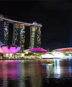 Singapore At Night Diamond Painting