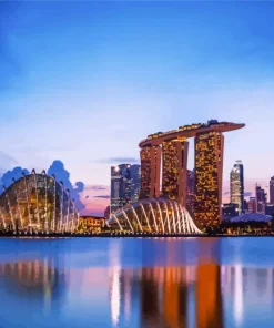 Singapore At Sunset Diamond Painting