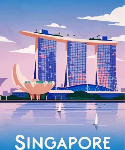 Singapore Poster Diamond Painting