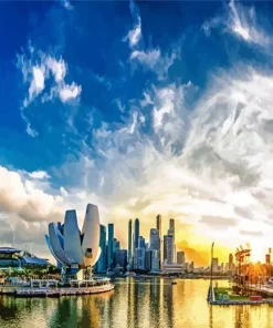 Singapore Skyline Diamond Painting