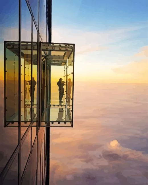Skydeck Chicago Diamond Paintings Skydeck Chicago Diamond Painting