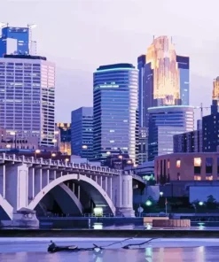 Skyline Minneapolis Diamond Painting