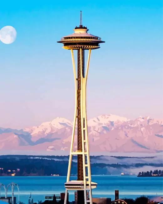 Space Needle Seattle Diamond Paints Space Needle Seattle Diamond Painting