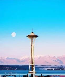 Space Needle In Seattle Diamond Painting