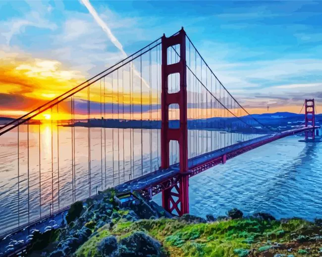 Sunrise At San Francisco Diamond Paintings Sunrise At San Francisco Diamond Painting