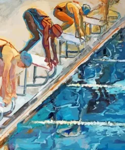 Swimming Girls Diamond Painting