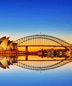 Sydney Opera House Reflection Diamond Painting