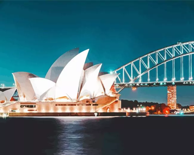 Sydney at night Diamond Paintings Sydney At Night Diamond Painting