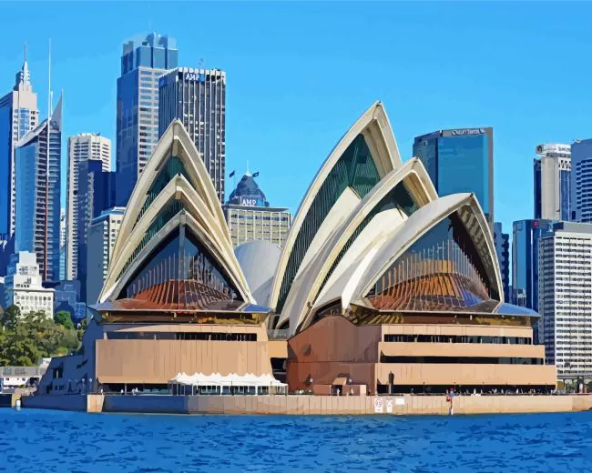 Sydney opera house Diamond Paintings Sydney Opera House Diamond Painting