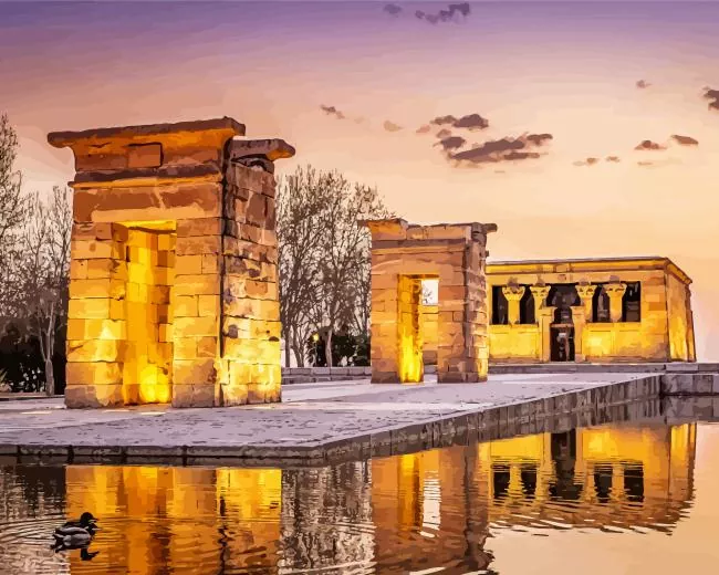 Temple of Debod Diamond Paintings Temple Of Debod Diamond Painting