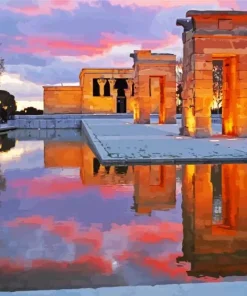 Temple Of Debod Spain Diamond Painting