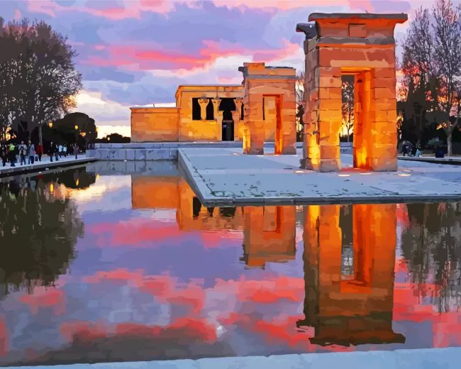 Temple of Debod spain Diamond Paintings Temple Of Debod Spain Diamond Painting