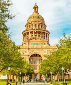 Texas Capitol Building Diamond Painting