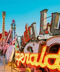 The Neon Museum Las Vegas Diamond Painting