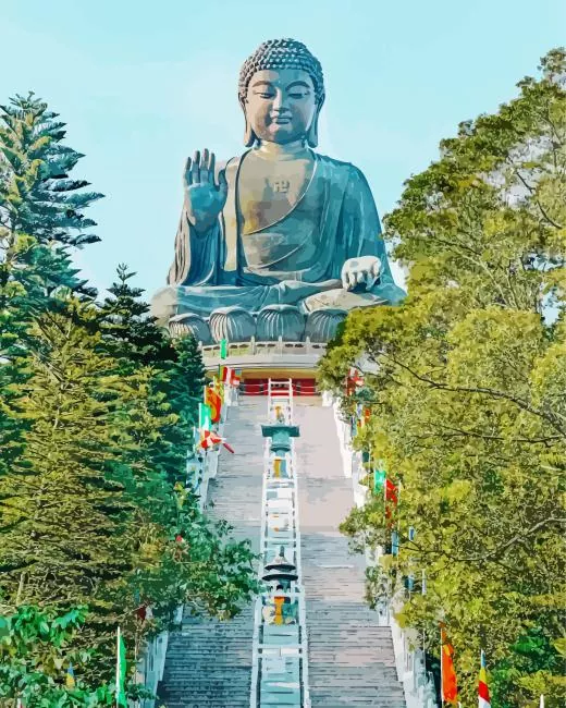 Tian Tan Buddha Diamond By Numbers Tian Tan Buddha Diamond Painting