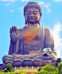 Tian Tan Buddha Hong Kong Diamond Painting