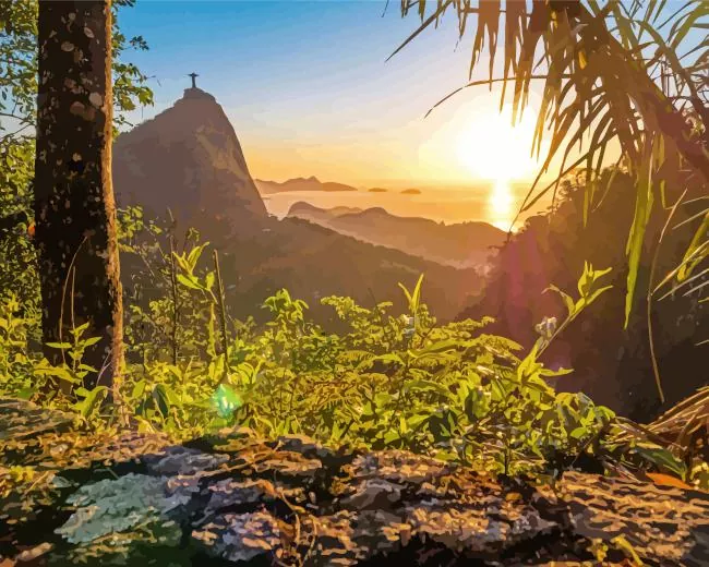 Tijuca National Park Diamond By Numbers Tijuca National Park Diamond Painting