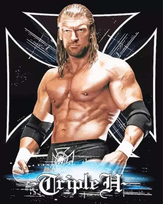 Triple H wrestler poster Diamond Paintings Triple H Wrestler Poster Diamond Painting