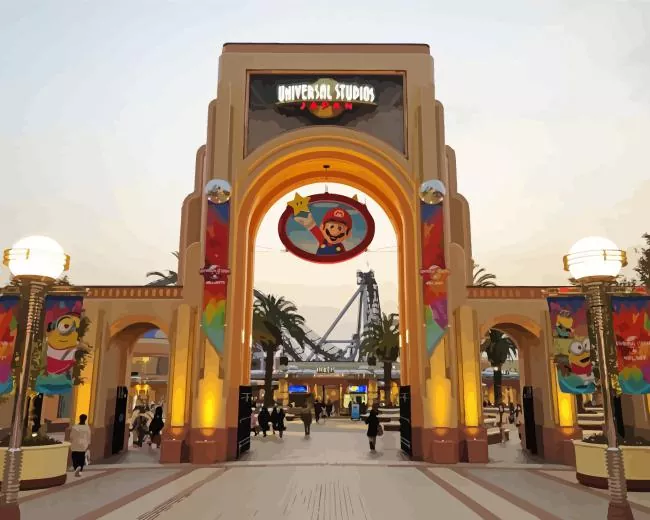 Universal Studios Japan Entrance Diamond Paints Universal Studios Japan Entrance Diamond Painting