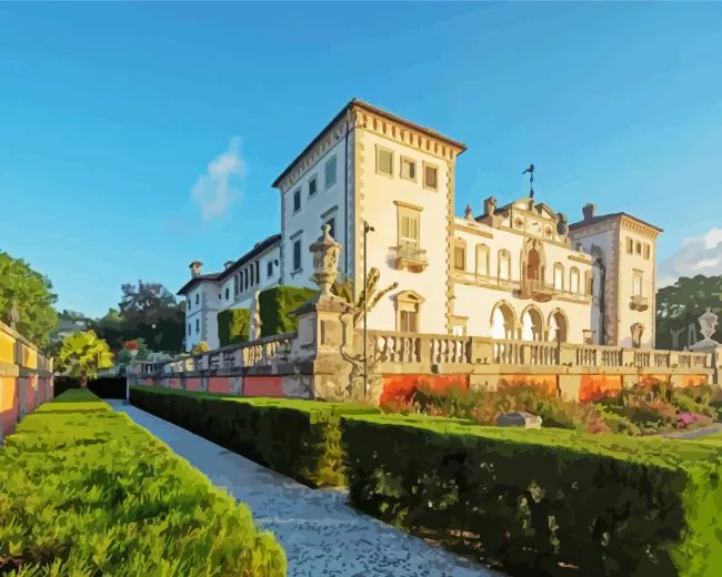 Vizcaya Museum & Gardens Diamond By Numbers Vizcaya Museum & Gardens Diamond Painting