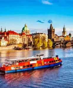 Vltava River Prague Diamond Painting