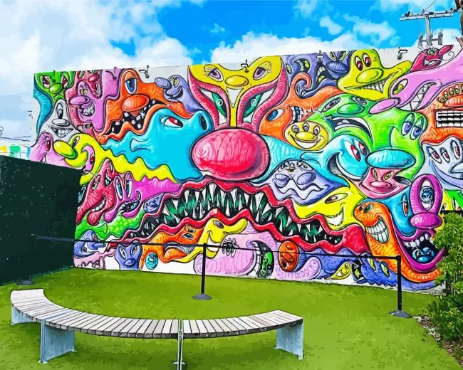 Wynwood Walls museum Diamond By Numbers Wynwood Walls Museum Diamond Painting