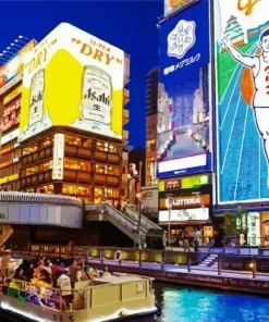 Boat In Osaka Diamond Painting