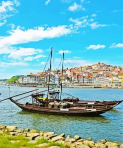 Boat In Porto Diamond Painting
