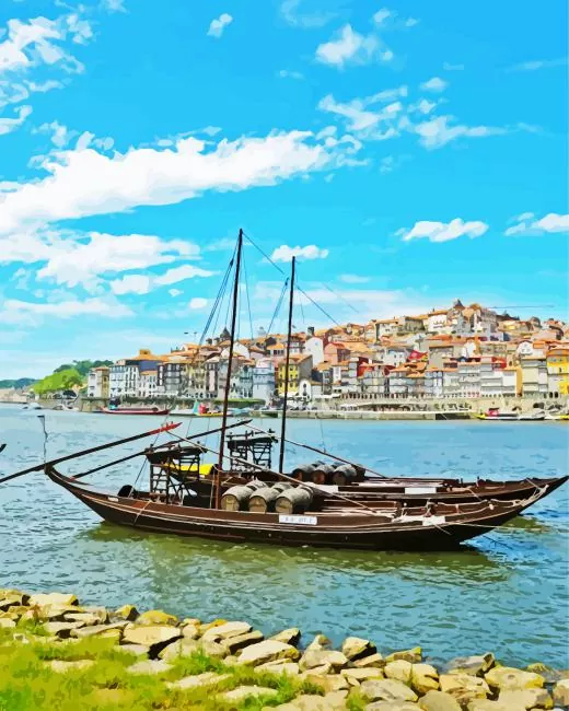 boat in Porto Diamond Paints Boat In Porto Diamond Painting
