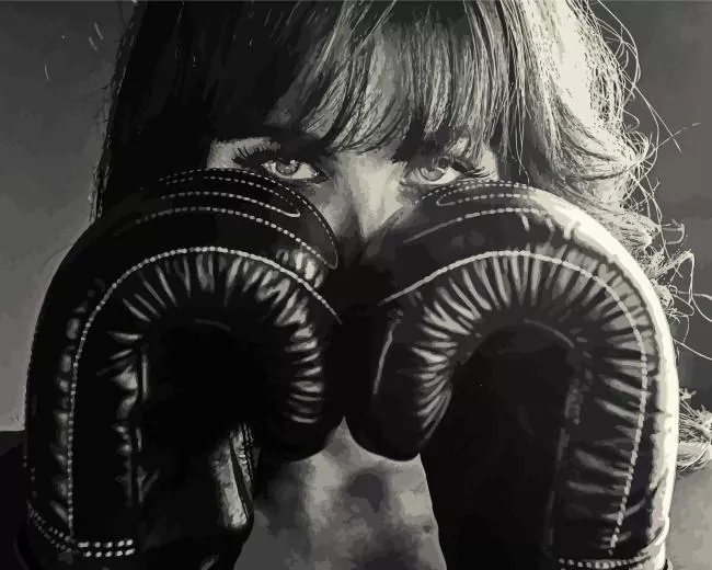boxing girl Diamond By Numbers Boxing Girl Diamond Painting
