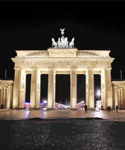 Brandenburg Gate At Night Diamond Painting
