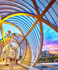Bridge Madrid Spain Diamond Painting