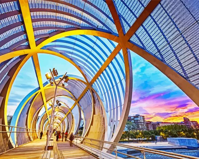 bridge madrid spain Diamond Paintings Bridge Madrid Spain Diamond Painting