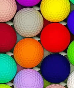 Colorful Golf Balls Diamond Painting