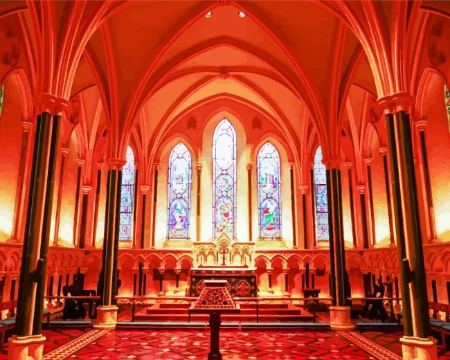 dublin St Patricks Cathedral Diamond By Numbers Dublin St Patricks Cathedral Diamond Painting