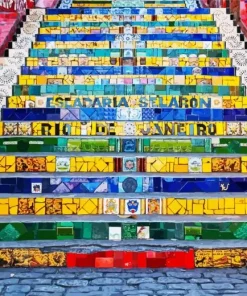 Escadaria Selaron Rio De Janeiro Diamond Painting