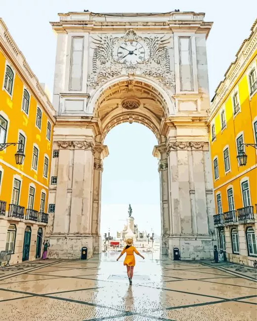 girl in Lisbon Diamond Paints Girl In Lisbon Diamond Painting