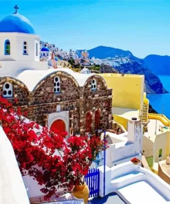 Greece Santorini Diamond Painting