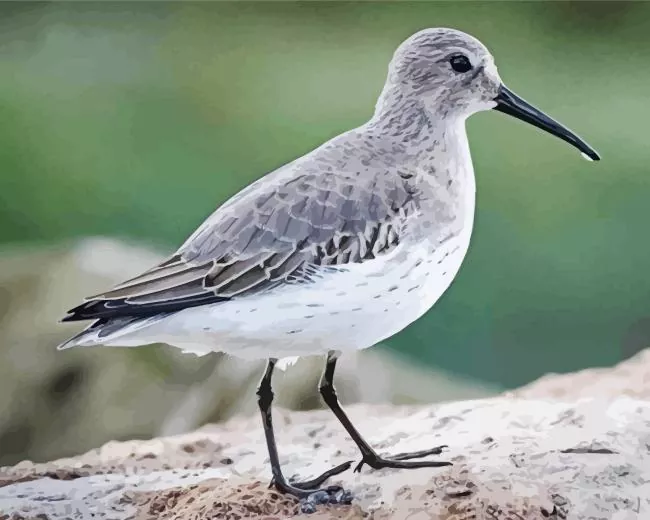 grey Dunlin Bird Diamond Paints Grey Dunlin Bird Diamond Painting