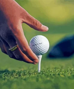 Hand And Golf Ball Diamond Painting