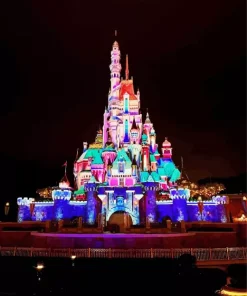Hong Kong Disneyland Castle Diamond Painting