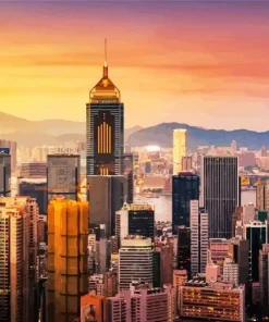 Hong Kong Sunrise Diamond Painting