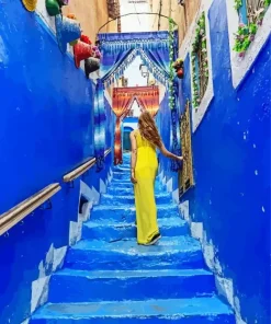 Lady In Chefchaouen Diamond Painting
