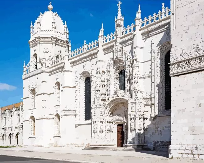lisbon Jerónimos Monastery Diamond Paints Lisbon Jeronimos Monastery Diamond Painting