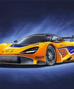 McLaren Racing Car Diamond Painting