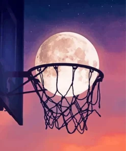 Moon Basketball Diamond Painting